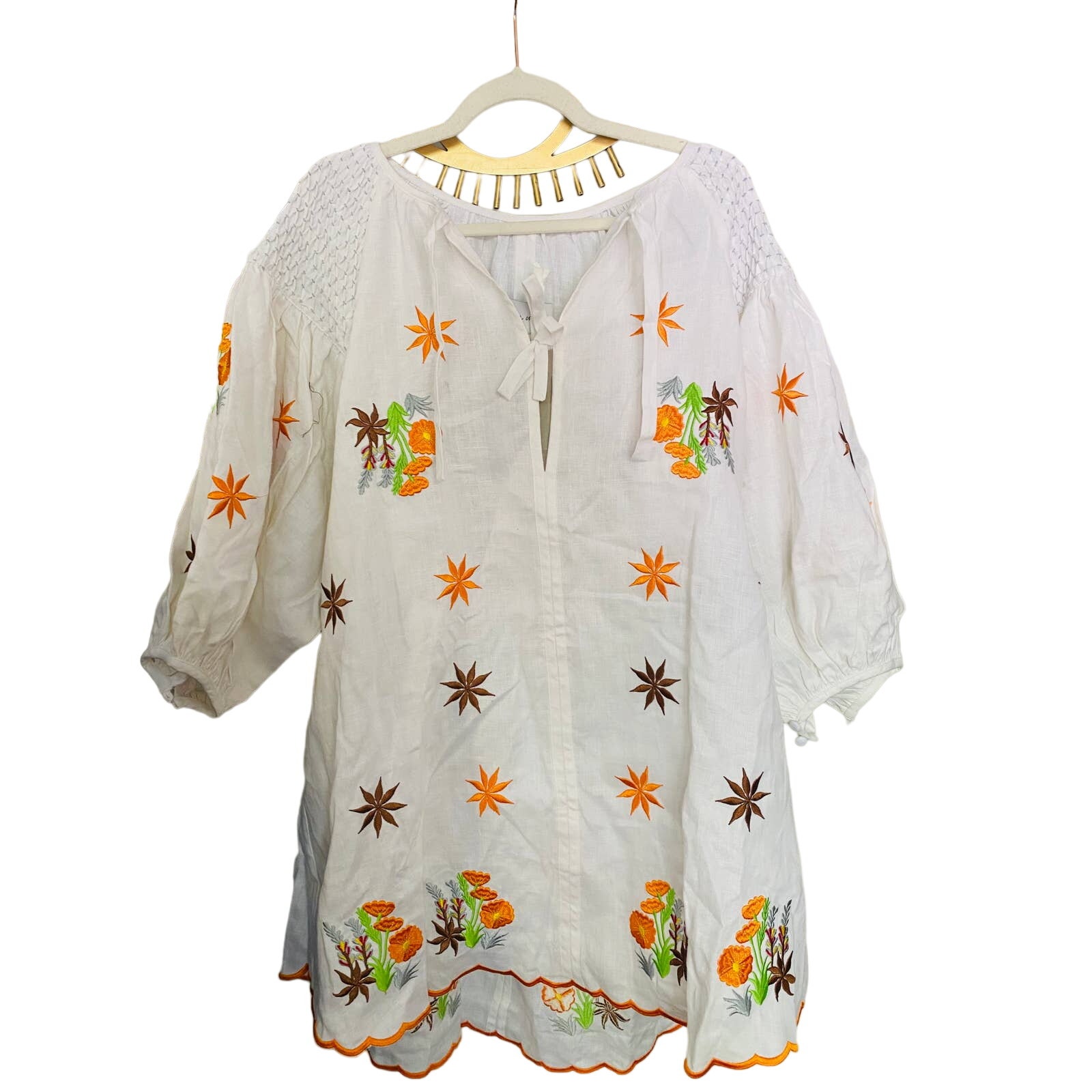 Innika Choo Mini Smock White Dress — image 3 of 7